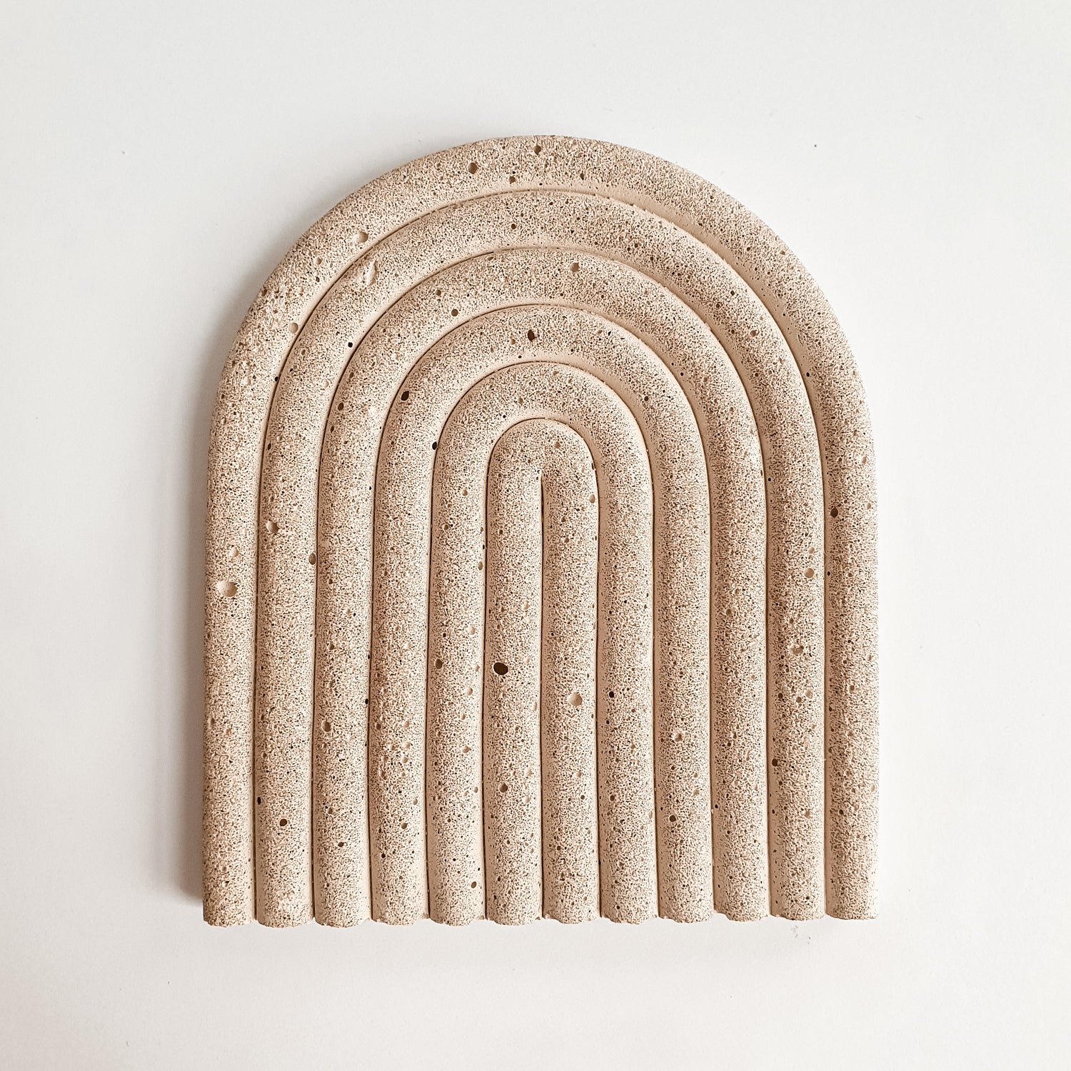 Jesmonite tray Sand stone MUNÉ