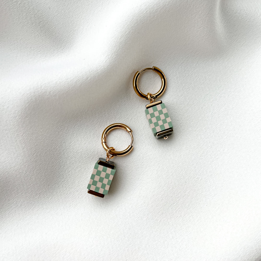 Gold plated hoop earrings