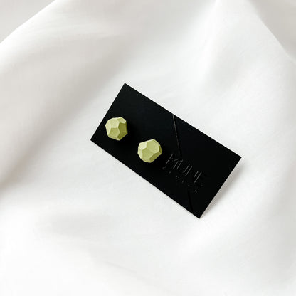 Stud earrings | K_spring green