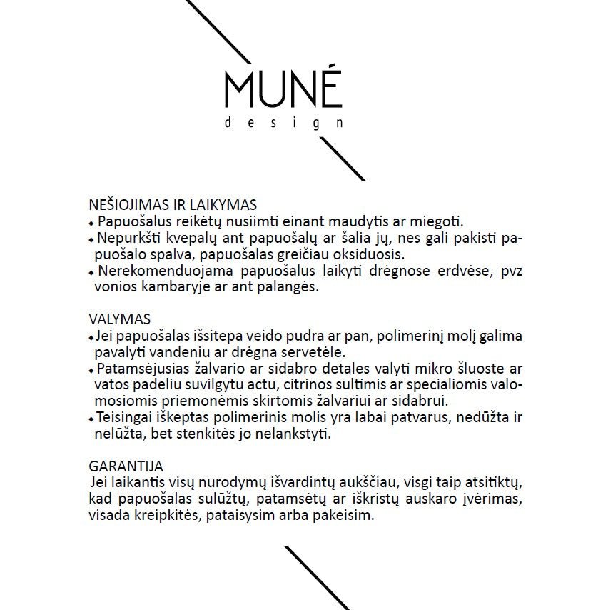 Maži, minimalistiniai auskarai | Unita_matte - MUNÉ